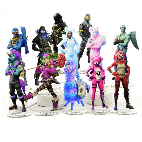 Hot Sell 21cm Fornite Action Figure Acrylic material humanoid statue collection gift gift Good Quality ornaments toys