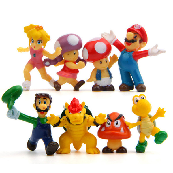 8pcs/set Super Mario Bros 2