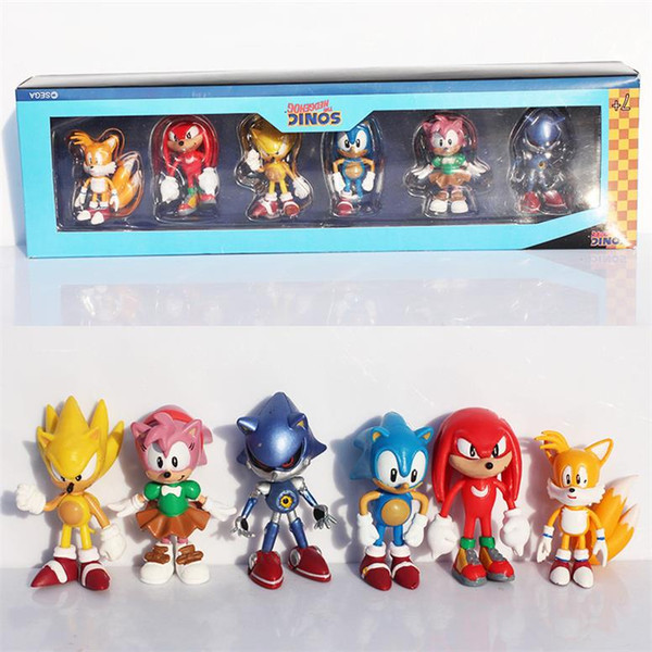 Sonic Figure Toys Sonic The Hedgehog PVC Figures Toy Cartoon Anime Figure Gifts