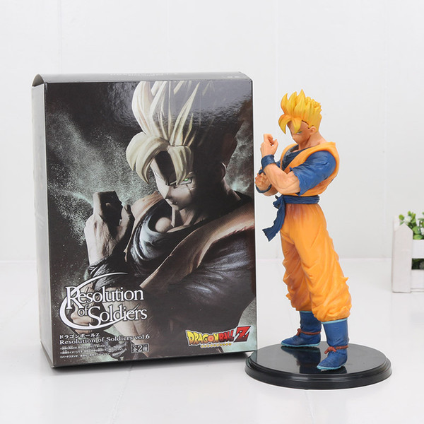 20cm Catoon Dragon Ball Z Super Saiyan Son Goku gohan Resolution Of Soldiers PVC Action Figure Toy Dragon Ball Z figures