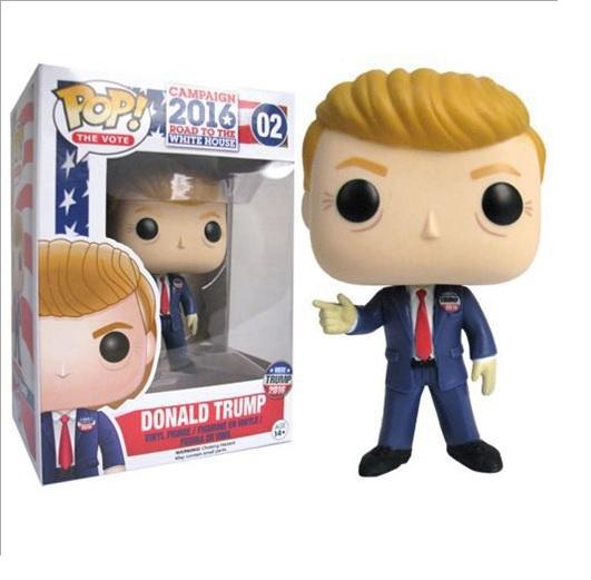 High quality 10cm Vinyl Bobble Head Amecian President TRUMP Action Fugures Toy For Collection, EMS 