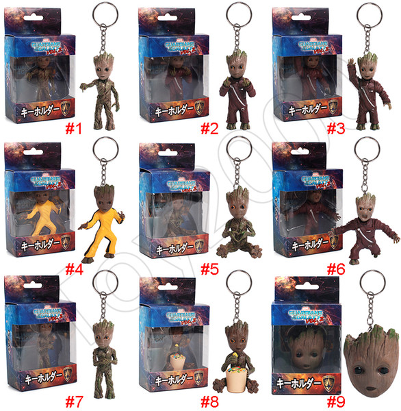 Guardians of the Galaxy Groot Thanos Action Figures Dolls Treeman Action Figure Toy funko POP Treeman Model Doll Toy keychain