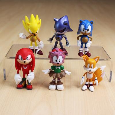 Sonic Boom Amy Rose Sticks Tails Werehog PVC Action Figures Knuckles Dr. Eggman Anime Pop Figurines Dolls Kids Toys for Children gifts 21123