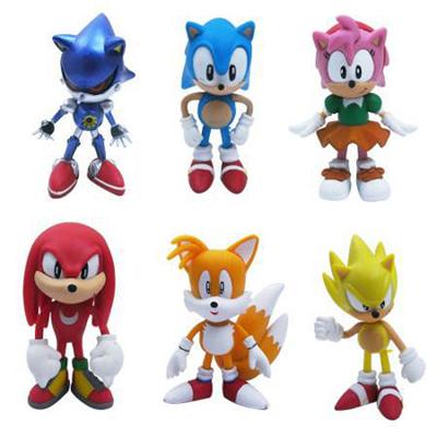 Sonic Boom Amy Rose Sticks Tails Werehog PVC Action Figures Knuckles Dr. Eggman Anime Pop Figurines Dolls Kids Toys for Children gifts