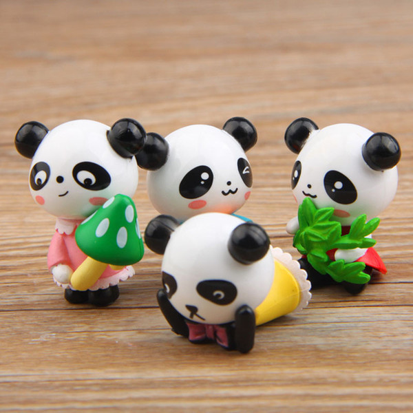 Zakka Giant Panda Playful Version Model PVC Action Figures Toys DIY Micro Landscape Decoration Toys Model Christmas Gift kids toys