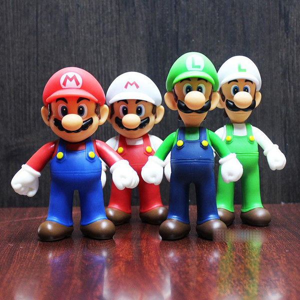 7 Style Super Mario Bros toy Cartoon game Mario Luigi Yoshi princess Action Figure Gift For Kid toys