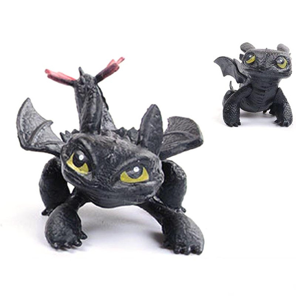 Toothless Dragon How to Train Your Dragon 2 PVC Action Figures Toy New Cartoon Movie Light Fury Black Doll Christmas Gift kids toys