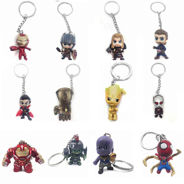 Funko POP Marvel Super The Avengers Hero Harley Quinn Thanos Spiderman Joker Game of Thrones action figures Toy Keychain kids toys