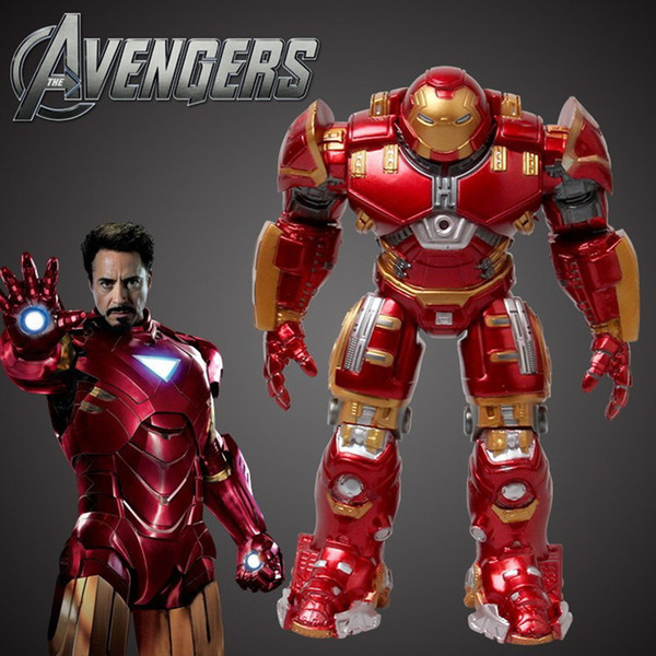 Marvel The Avengers 2 Age Of Ultron Iron Man Hulk Buster 14 /17cm Light Action Figure Model Toy Hulkbuster kids toys