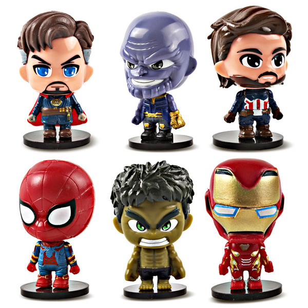 Avengers: Endgame Justice funko pop action figures League & Marvel Avengers Super Hero Characters Model Vinyl Action & Toy Figures kids toys