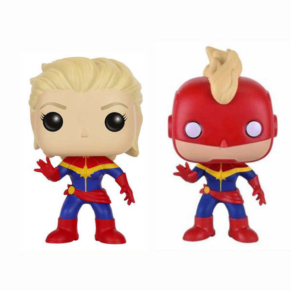 Funko Pop Captain Marvel Masked Vinyl Action Figures Collectible Super Hero Characters Model Action Figures for Children kids toys