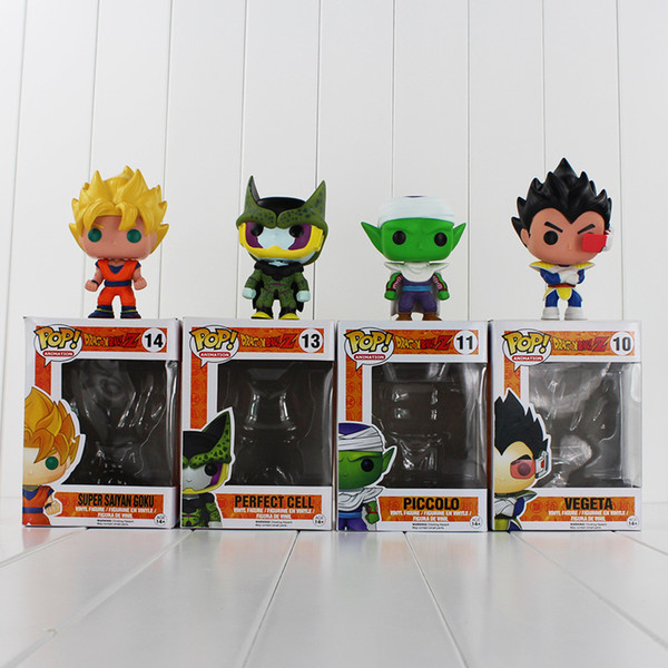 FUNKO POP Dragon Ball Z Son Goku Vegeta Piccolo Cell PVC Action Figure Collectible Model Toy Retail