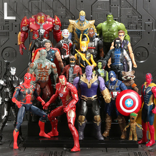 Avengers Alliance 3 Marvel Hulk Spider-Man Iron Man American Captain Toys Doll Set Free delivery via DHL