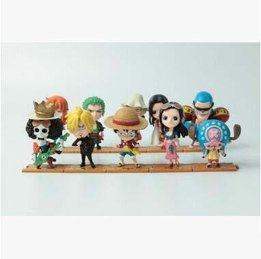 Good quality 10 PCS Set One Piece Luffy Zoro Sanji Hancock Action Figures PVC Anime Toys Japanese Cartoon Doll Toys Free Shipping