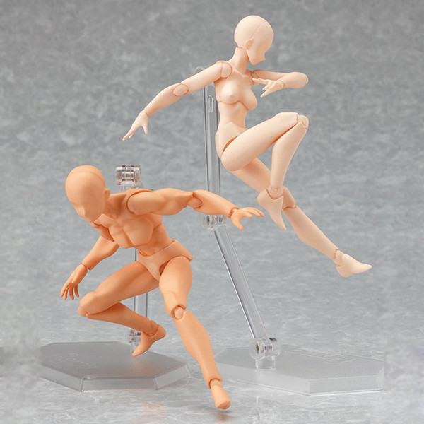 13CM Anime Figma Archetype He She Ferrite Figma Movable body chan pvc for Collectible Action Figure Model Toys Doll