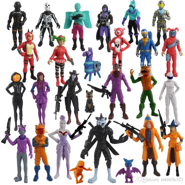 Fortnite Action Figures 11.5cm 24pcs Collectable Model Cartoon Game Role Figure with pets Toys for Children