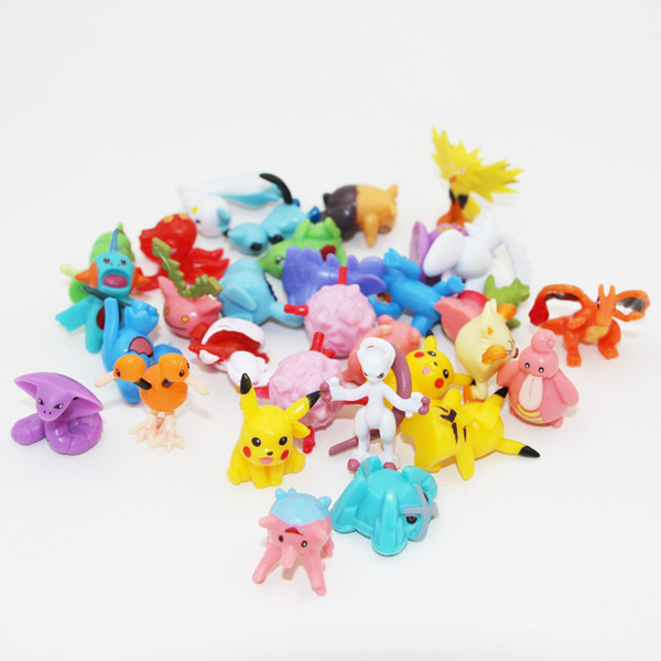 Pikachu Monster Action Figures Pikachu Leafeon Eevee Vaporeon Flareon Espeon Jolteon PVC Mini Figure Toys 144pcs/lot DHL