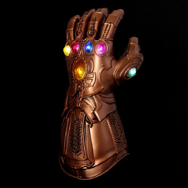 Led Infinity Gauntlet Action Figures Cosplay Superhero Iron Man Anime Avengers Infinity War Thanos Led Glove Halloween