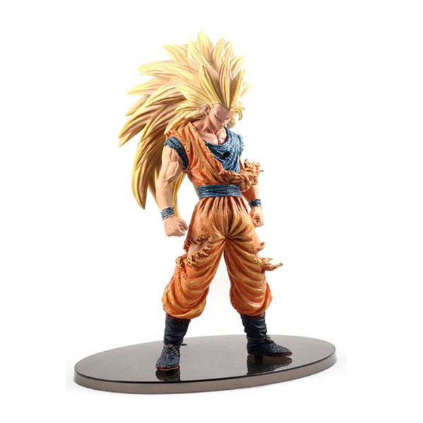 Chanycore 21CM Japanese Anime Dragon BALL Z Battle Damage Ver Super Saiyan 3 SON GOKU GOHAN Vegeta Action Figure PVC Model Toy