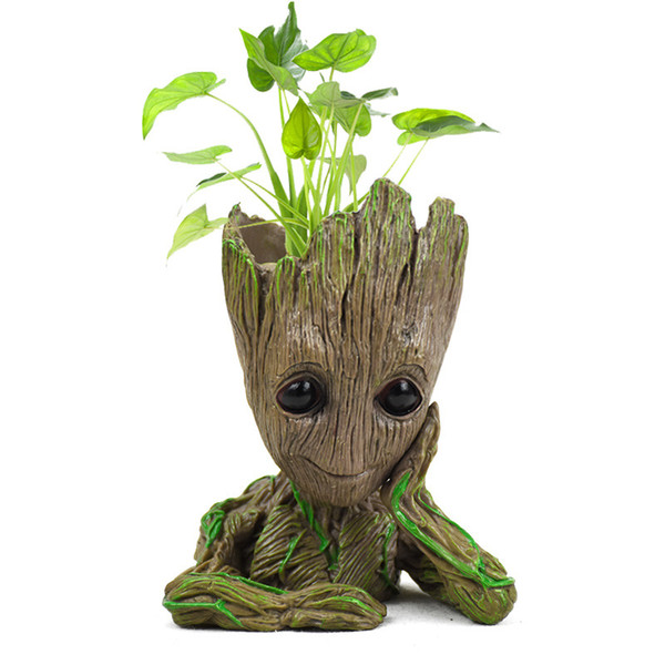 Tree Man Baby Anime Action Figure Dolls Penholder Guardians of The Galaxy 2 Model Hero pen pot and flower pot Toys groot