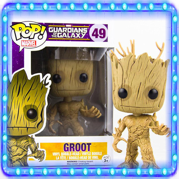 Movies: Guardians of The Galaxy Vol. 2 Marvel Hot Toys 13cm Funko PoP Groot Figure Toy Guardians Of Galaxy Vinyl Groot Toys Christmas