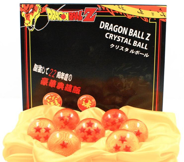 Dragon Balls Z Toys 3.5cm Dia New In Box 7 Crystal DragonBall Dragon Ball Z Balls Wholesale