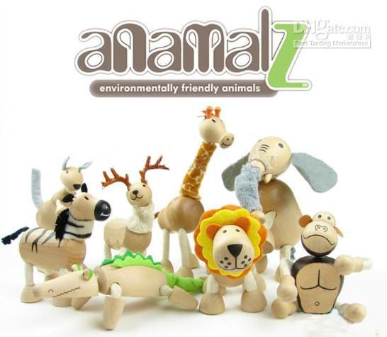 Maple animal Anamalz organic maple animal wooden dolls farm educational toys wildlife retail sell