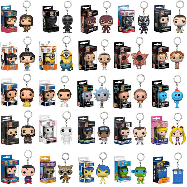 Wholesales Original funko pop action figures toys Hulkbuster Thanos Harry Potter Naruto goku marvel PVC Action Figure Keychain Kids Toys