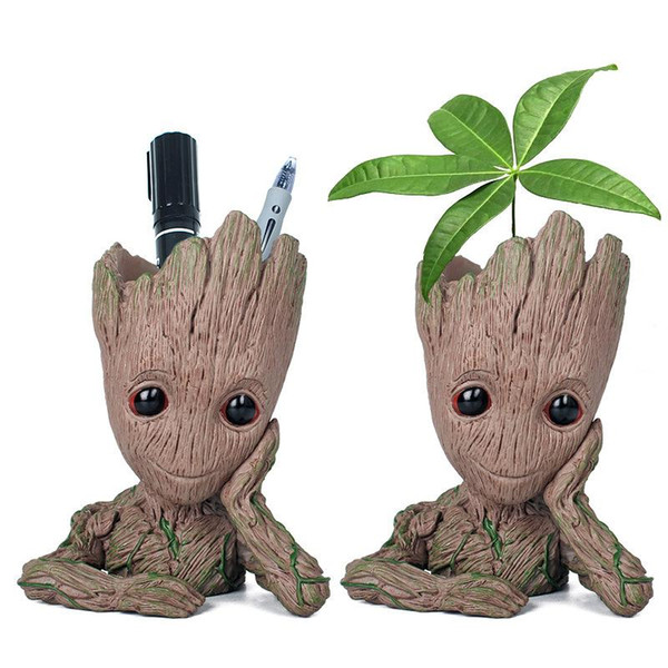 Guardians of the Galaxy Avengers Groot Flowerpot Action Figures Home Decoration Toy PVC Hero Creative Craft Figurine DDA358 DHL