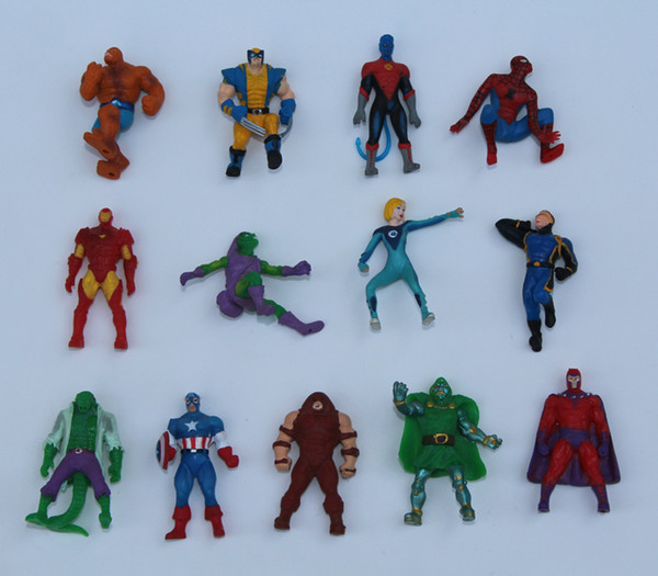 The Avengers Mini Action Figures Gashapon Capsule Toys Superhero Spiderman Iron Captain Mini Figures Children Christmas Gifts Twisting Toys