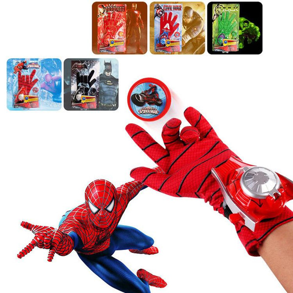 Spiderman Launchers Gloves Hero Roleplay Cosplay Toy For Children Kids Gifts