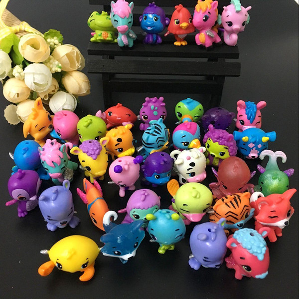 2018 Animal Cartoon Mini Action Figures Gashapon Gachapon Capsule Toys small fish flying horse Tiger PVC Christmas Gifts