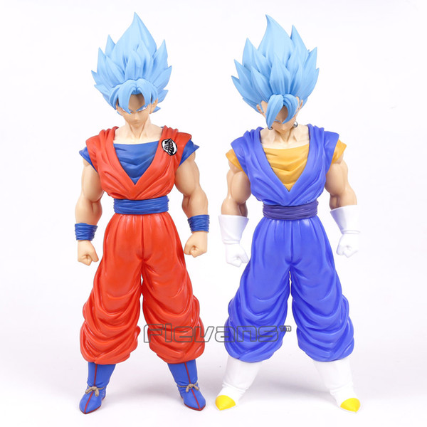 Dragon Ball Z Resurrection F Blue Hair Son Gokou Vegetto Pvc Action Figure Collectible Model Toy Big Size 41Cm