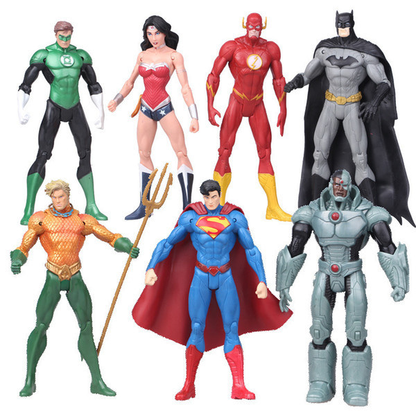 DC Superman Batman Toy Collectibles Justice League Action Figure Superman Model Collection Toy Gift 7Pcs/Set