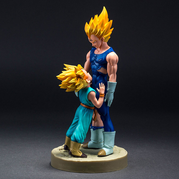 Dragon Ball Z Dramatic Showcase Super Saiyan Vegeta and Trunks Anime Action Figure Collectible Model Toys 21cm Brinquedos One Piece Toy