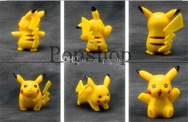 4cm Pikachu 12PCS/Set Q Monster Pikachu Action figures classic toys anime doll Christmas gift for children girl boys