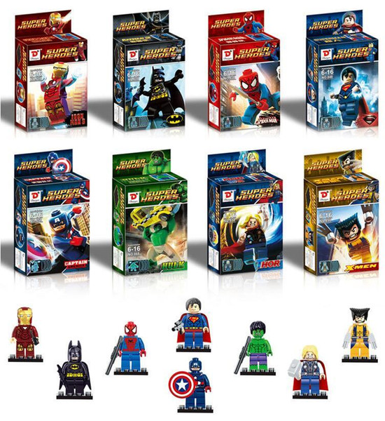 8pcs/set mini figures toy the avengers figuers toy super hero figure the avengers mini action figure toy free shipping