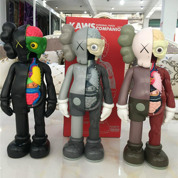 Newest 16Inch KAWS Dissected Companion original fake action figures toy for children Kaws toy 37CM christmas gifts