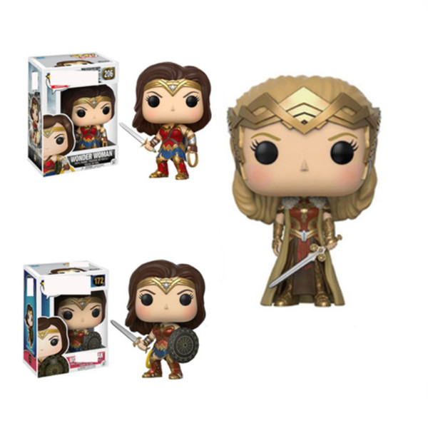 Funko POP DC Justice League Wonder Woman Collection Model Movie Action Figure Collectible toys PVC for Children Birthday Gift