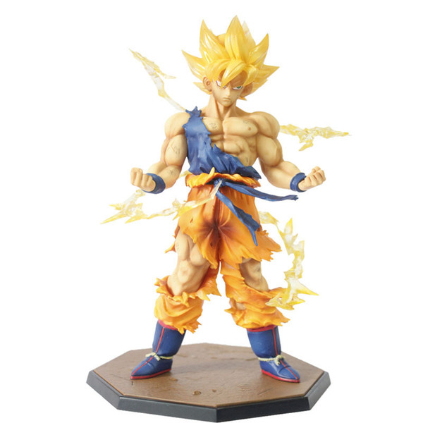 Retail Wholesale Dragon Ball Z Super Saiyan Goku Son Gokou Boxed PVC Action Figure Model Collection Toy Gift