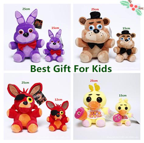 Best Christmas Gift for kids Game 15CM Five Nights at Freddy's Plush Bonnie/Foxy/Freddy/Chica Fazbear Fever Plush Toy Stuffed Soft Dolls