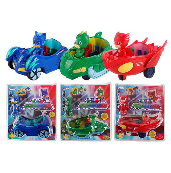 PJ Figure Hero Pjmasks Connor Catboy Catcar Owlette Owl Glider Gekko Gekko-mobile Pull Back Car Toys For Kids Juguete Brinquedo