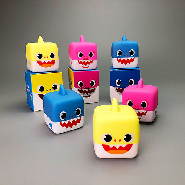 3 Color Baby Shark Cube with Music or Light Toys 2019 New Children Cartoon Music Shark Pinkfong Animal Toy kids Christmas Gifts