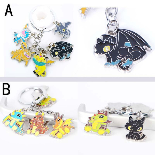 How to Train Your Dragon 3 toys action figures toys keychain pendant Cute Toothless alloy model Necklace keyring for kids toys