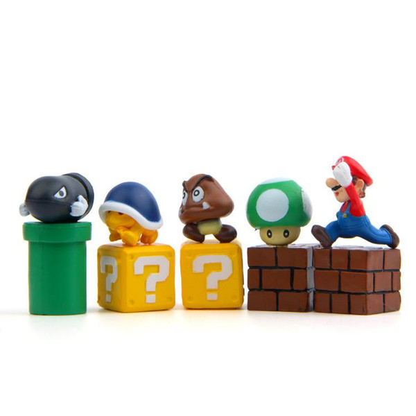 10 Pcs/lot 3D Cute Super Mario Kids Toys Resin Fridge Magnets for Kids Room Decoration Ornaments Figurines Wall Home Kitchen Decor