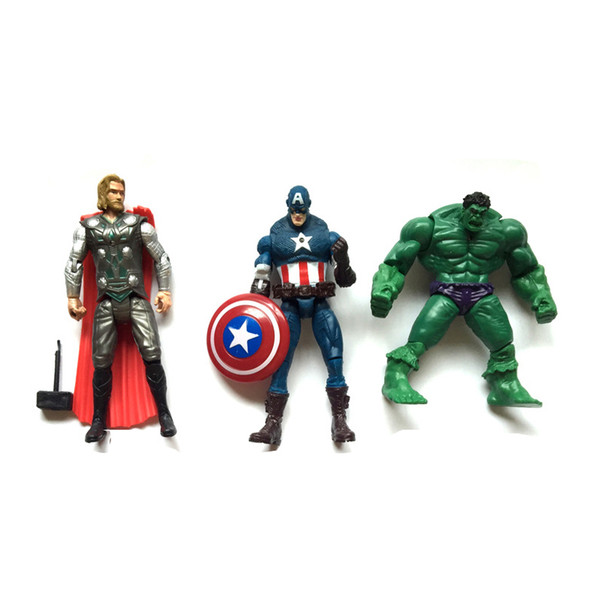 The Avengers suoerhero action figures Ironman Hulk PVC fiures toy 13-15.5cm DHL 