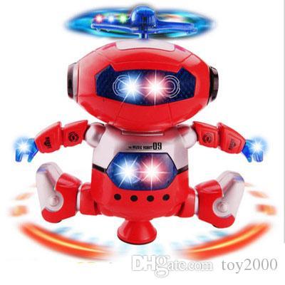 Space Dancer Humanoid Robot Toy With Light Children Pet Brinquedos Electronics Jouets Electronique for Boy Kids toys