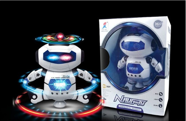 Space Dancing Humanoid Robot Toy With Light Electronics Dancing Music Robot Toys Kids Boy Toddler RC Robot kids gift