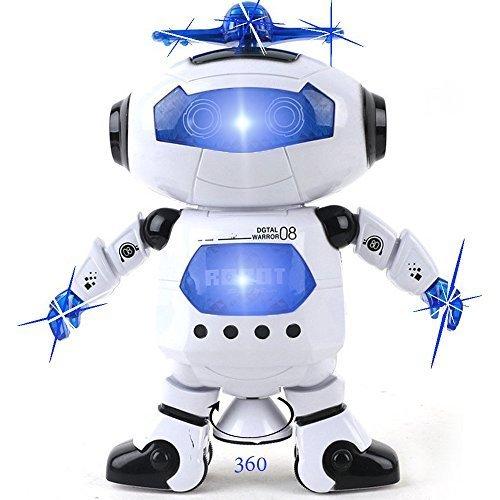 Dancing Robot Toy with Speaker and Lighting 360 Degree Rotation for Kids with retail package DHL free