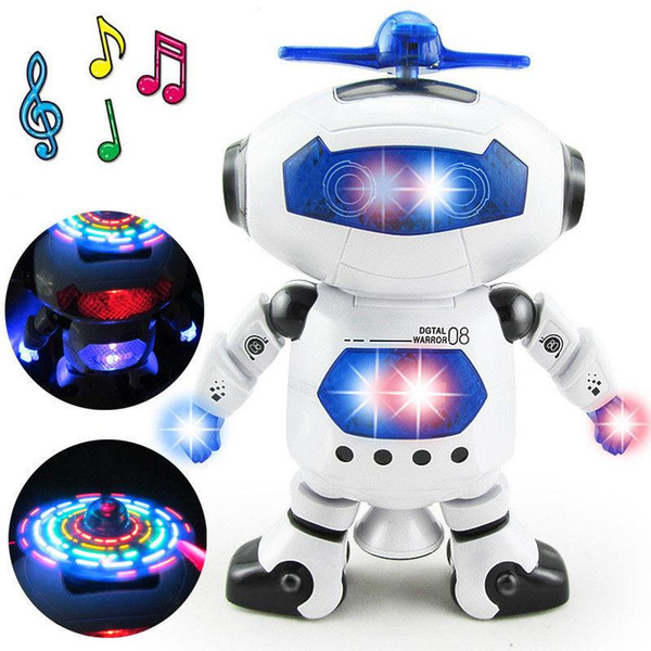 360 Rotating Smart Space Dance Robot Electronic Walking Toys With Music Light Astronaut Toy For Kid Christmas Birthday boy Gift